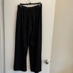 Eileen Fisher NWT Flex Tencel Black Straight Ankle Pant